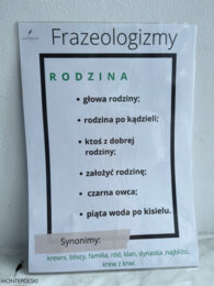 Egzamin ósmoklasisty - motywy - frazeologizmy - synonimy