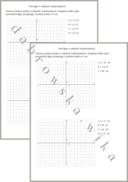 Pola figur w układzie współrzędnych