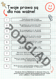 Standardy Ochrony Małoletnich wersja skrócona dla dzieci i młodzieży