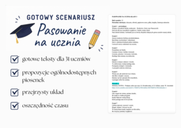Pasowanie na ucznia – gotowy scenariusz do wykorzystania