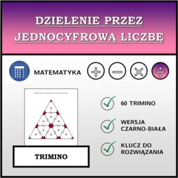 Trimino - Dzielenie przez jednocyfrową liczbę | matematyka