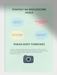 Torba wielokrotnego użytku - projekt klasowy