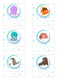 ZNACZKI PRZEDSZKOLNE. ZWIERZĘTA MORSKIE. CZĘŚĆ I.