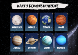 PAKIET KOSMOS - GAZETKA, PLANSZE DEMONSTRACYJNE, GRA JA MAM, KTO MA