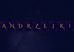 Napis ANDRZEJKI - litery do dekoracji sali i gazetki szkolnej