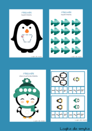 Pingwin - kreatywne karty pracy