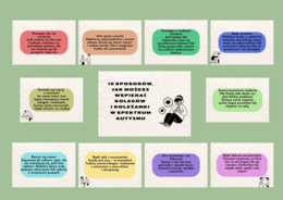Gazetka " 10 postaw wspierających osoby w spektrum autyzmu"