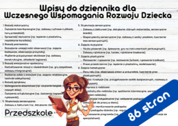Wpisy do dziennika - Wczesne Wspomaganie Rozwoju Dziecka – Przykłady Wpisów do Dziennika