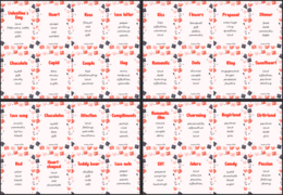 St. Valentine’s Day (Walentynki) gra Taboo 3 /68 kart