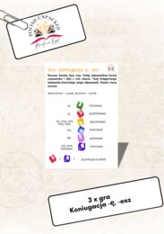 3 x gra koniugacja -ę, -esz czasowniki poziom A1, język polski jako obcy