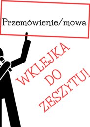 Przemówienie - wklejka do zeszytu. Schemat budowy i słownictwo!