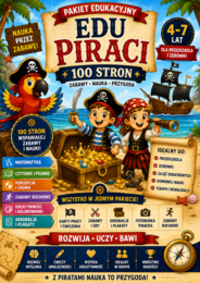 EDU PIRACI – Pakiet edukacyjny 100 stron (4–7 lat)