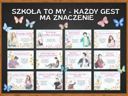 Gazetka szkolna - SZKOŁA TO MY -KAŻDY GEST MA ZNACZENIE