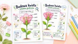 Budowa kwiatu – notatka graficzna