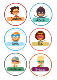 Etykiety - Superbohaterowie