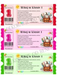 Powitalny Bilet do Klasy 1
