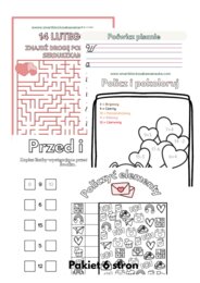 Materiały edukacyjne dla dzieci Walentynki/Zima