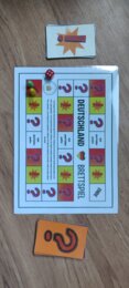Deutschland Brettspiel - gra planszowa Landeskunde Niemcy z elementami gry ruchowej Bewegungsspiel