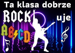 TA KLASA DOBRZE ROCKUJE - Dekoracja /Gazetka szkolna