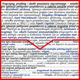 Przyczyny, przebieg i skutki powstania styczniowego