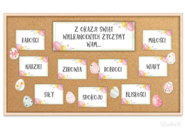 Wielkanocne życzenia - gazetka (wersja 2)