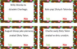 "Charlie i fabryka czekolady" TAK czy NIE