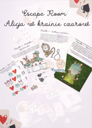 Escape room Alicja w krainie czarów - klasa 3 powtórzenie wiadomości
