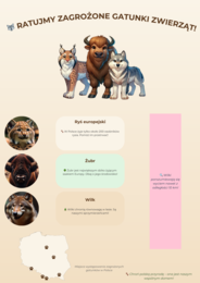 Plakaty edukacyjne. Ochrona środowiska. Ekosystemy. Rośliny i zwierzęta zagrożone