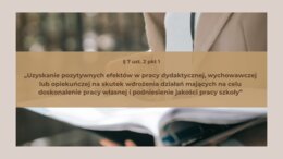 Szablon prezentacji dorobku nauczyciela na egzamin mianowany.