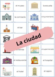 Domino ze słówkami - 24 słówka dotyczące miasta