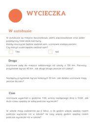 Projekt klasa 4 Planowanie wycieczki