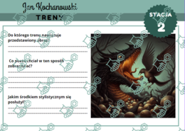 Treny I,V,VII,VIII Jana Kochanowskiego - stacje zadaniowe