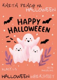 🎃👻KARTA PRACY – HALLOWEEN 🎃👻- KLASY 1-3 SZKOŁY PODSTAWOWEJ- WYKREŚLANKA, OBRAZKI, OPISZ SWOJE HALLOWEEN I KOSTIUM, CZYTANIE TEKSTU, SPEAKING + ODPOWIEDZI