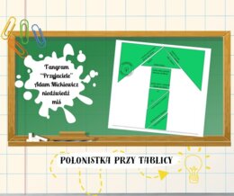 Tangram "Powrót taty" Adam Mickiewicz (wydruk eco - wersja biała)