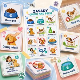 Karty do laminowania: Zasady opieki nad psem