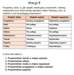 Gramatyka stacje zadaniowe