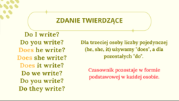 Kolorowa prezentacja PRESENT SIMPLE