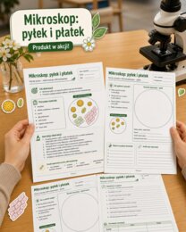 Mikroskop. Pyłek i płatek