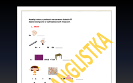 Angielski w rebusach - słownictwo z wielu dziedzin- 7 stron- powtórka po wakacjach na wesoło+ KLUCZ