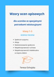 Oceny opisowe kl. 1–3 dla uczniów ze SPE – gotowe wzory