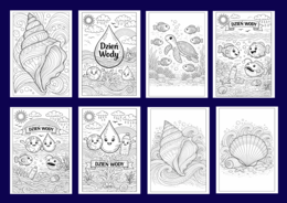 DZIEŃ WODY - kolorowanki - 24 strony