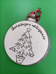 Czarno biały kalendarz adwentowy