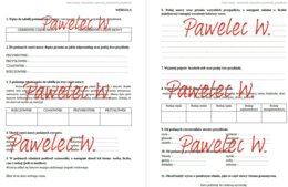 CZĘŚCI MOWY: rzeczownik, przymiotnik, czasownik, przysłówek - karta pracy, sprawdzian, kartkówka - kl. 4, kl. 5 DWIE GRUPY/WERSJA A i B