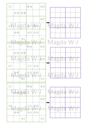 SUDOKU - Dodawanie ułamków o jednakowych mianownikach: Klasa 4 i 5