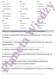 MOWA ZALEŻNA - E8– Zbiór zadań do egzaminu ósmoklasisty z języka angielskiego. Poziom A2/A2+ – 20 STRN ZADAŃ, zamiana zdań na mowę zależna, poprawna składnia, zmiany czasów, wypełnianie luk w tekście, tworzenie własnych zdań i historii + ODPOWIEDZI