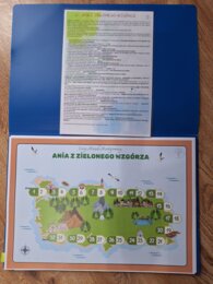 Ania z Zielonego Wzgórza - gra planszowa, grywalizacja, klasa 5-6