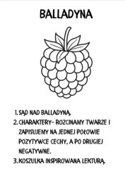 Balladyna zestaw aktywności