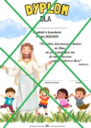 DYPLOM ZA UDZIAŁ W KATECHEZIE