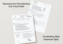 Repetytorium Ósmoklasisty Unit 9 - Kultura - kartkówki - grammar quiz - vocabulary quiz