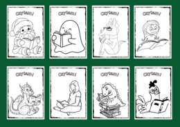 CZYTAM! - kolorowanka – kolorowanki – biblioteka – świetlica – przedszkole – 36 wersji